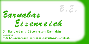 barnabas eisenreich business card